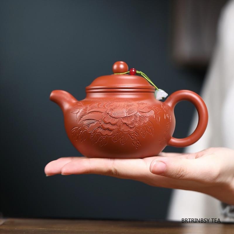 190ml Yixing Handmade Purple Clay Teapot Tradition Household Zisha Tea Pot Raw Ore Zhu Mud Kettle Chinese Tea Set Teaware