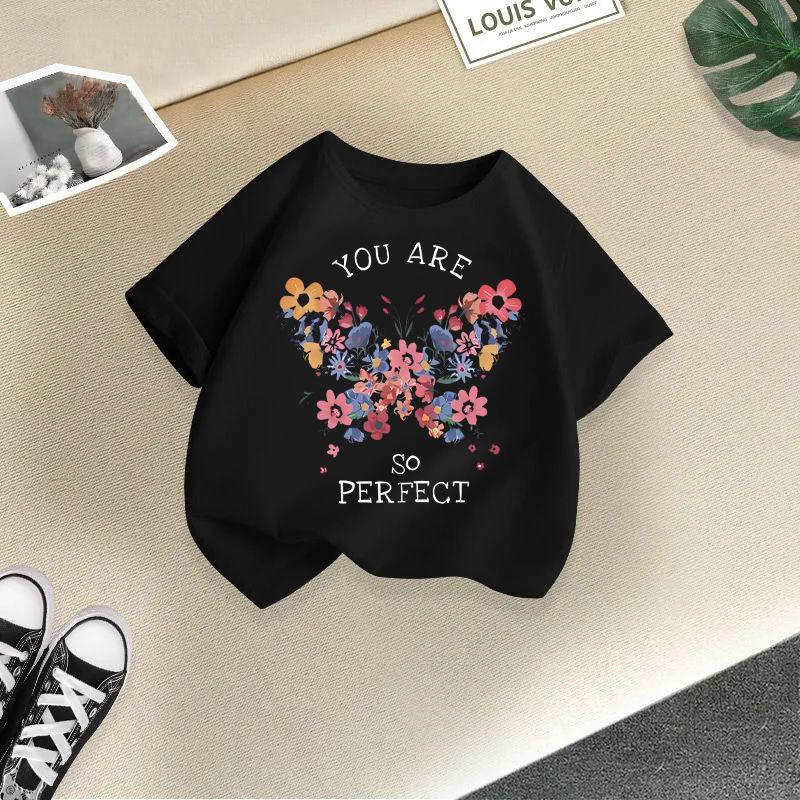 Girls Short Sleeve T-shirt Summer New Children's Top Loose Fashion Short Sleeves Clothes Kids Clothes