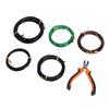 5 Roll Aluminum Bonsai  Ing Wires with Wire Cutter 1.0mm 1.5mm 2.0mm Size for  S Indoor Garden   Tools