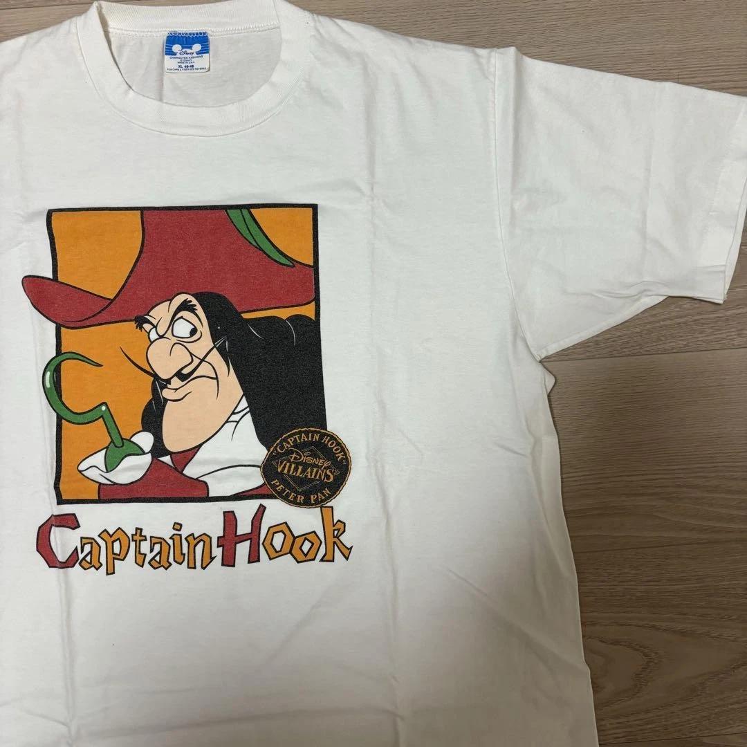 

90s Disney Vintage Captain Hook Villains 100% Cotton T-shirt Mens Tees Top 3XL