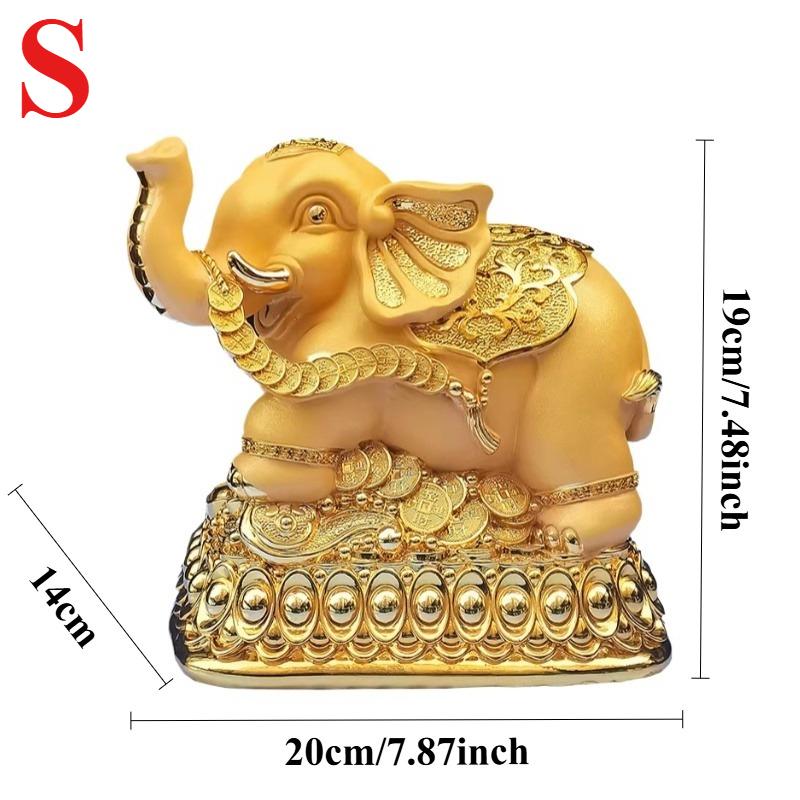 1pc Resin Elephant Piggy Bank, Large Capacity Piggy Bank, Children s Day Gift, Decorative Elephant Statue, Home Decoration