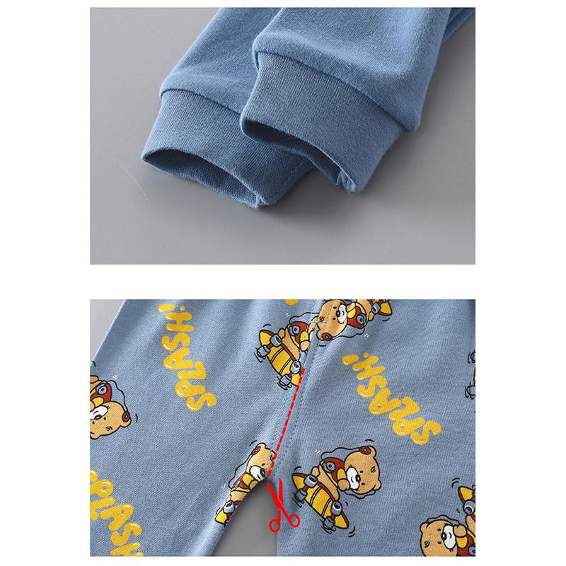 Neue Kinder Jungen Mädchen Reine Baumwolle Pyjamas Niedlichen Cartoon Langarm Pyjamas Kleinkind Baby Herbst Nachtwäsche Kinder Kleidung Sets