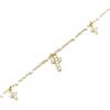 Bracelet - LUXENTER - Haja - Argent 925 - Finition or Jaune 18k - Laque Blanche