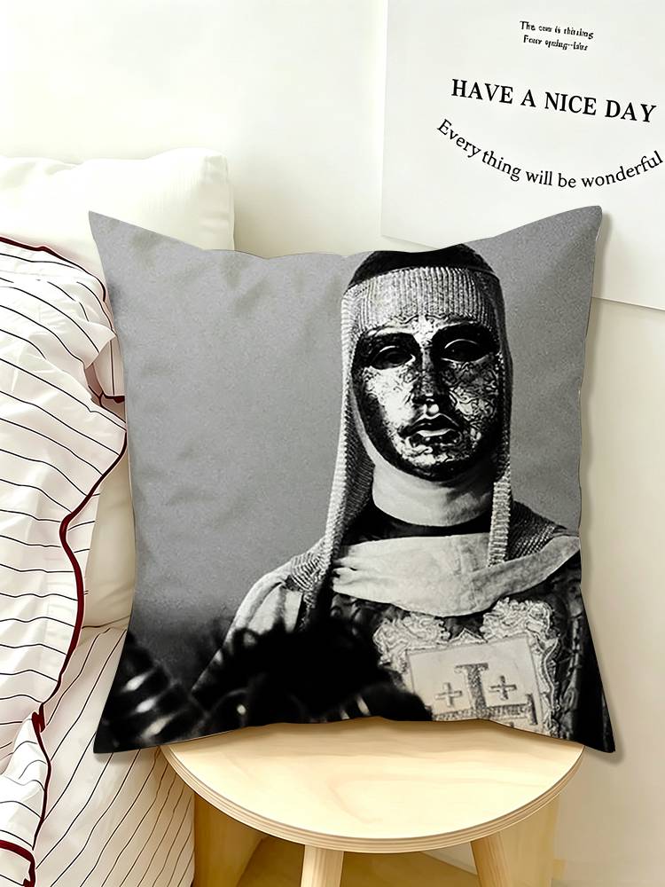 Baldwin IV The Leper King Medieval Crusader Monarch Pillow Case Pattern Printed Pillowcase For Living Room Sofa Cushion Cover