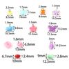 50 Stück/Los Gemischte Farbe Kunststoffperlen Schmetterling Schneeflocke Süßigkeitenform Lose Perlen Für DIY Armband Ohrringe Zubehör Großhandel
