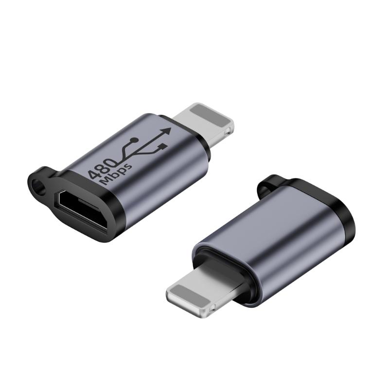 Type-C/Micro To iOS8Pin Conversion Adapter, iOS8pin To Type-C/Micro USB Converter Support Charging & Data Transfer