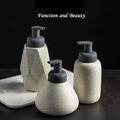 Ceramic Lotion Foamer Dispenser Speckled Matte Multi-shape Foam Pump Bottle Durable Multi-color Foamer Sparkling Bottle Bathroom