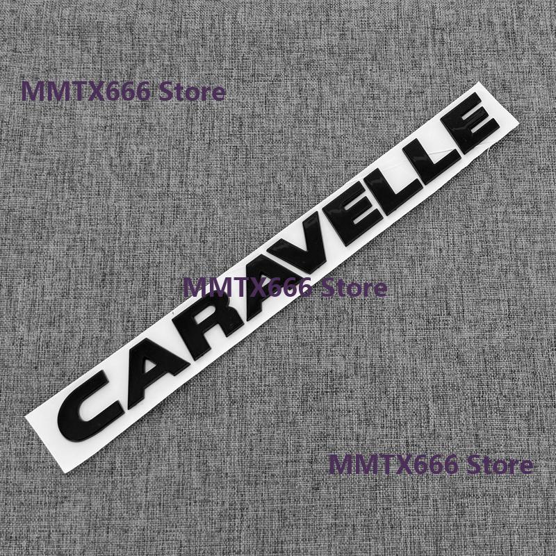 AAYO1 ABS Car Trunk Body Letters Words Logo Badge CARAVELLE Emblem Decals Sticker Emblem Caravelle Letter 7H9853687739 Accessories
