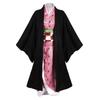 2025o Nezuko Anime Cosplay Costume, Kimono Demon Slayer, Perruques, Cheveux, Halloween, Carnaval, Tenue pour Femme