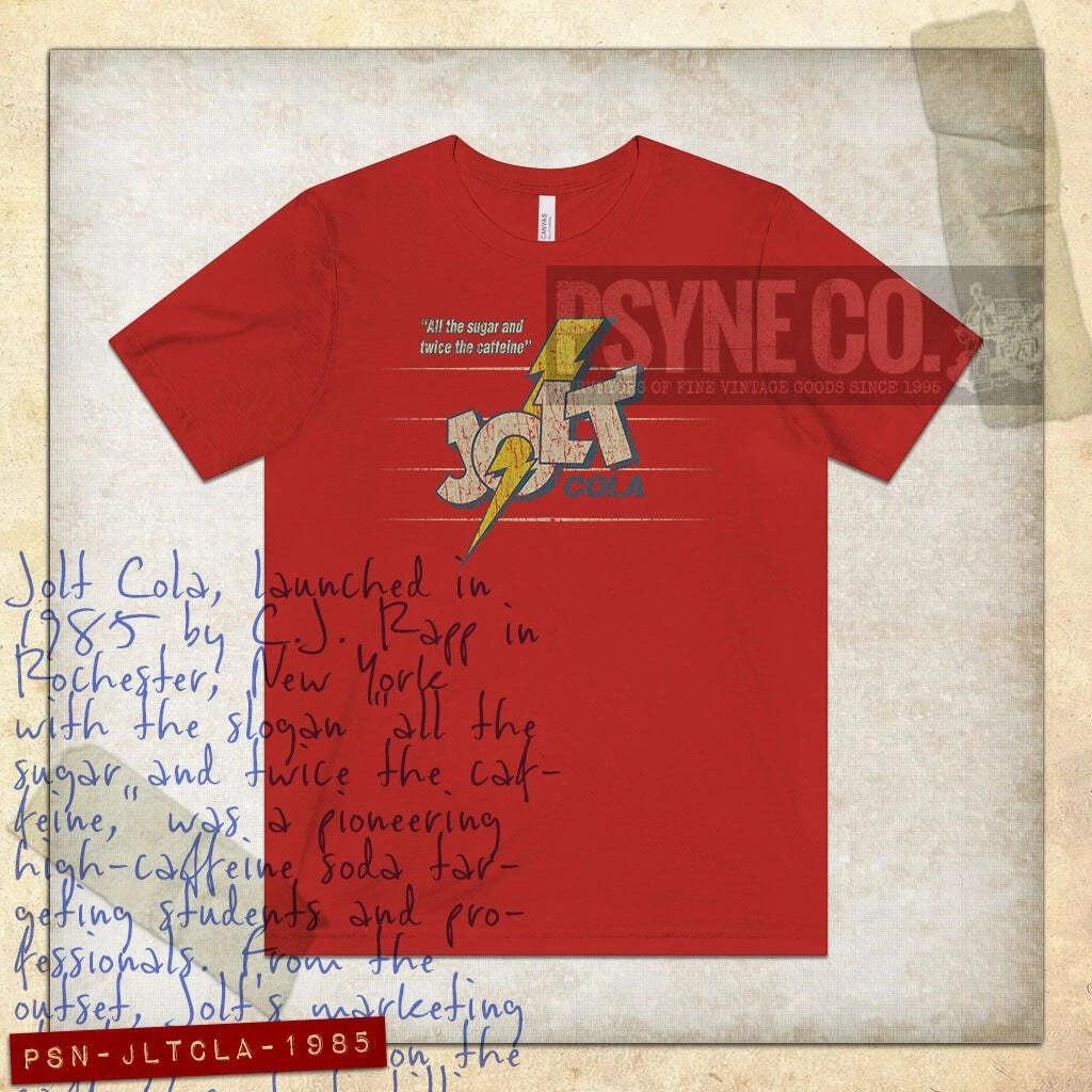 

Jolt Cola 1985 Vintage Men s T shirt 4XL
