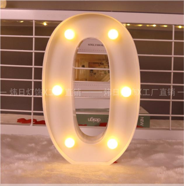 16cm Letters with Led Warm Light  Alphabet Letter Number Night Light Home Christmas Letters Birthday Party Supplies Decoration