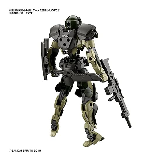 BANDAI SPIRITS 30MM EXM-A9a Spinatio (Army Type) 1/144 Scale Color-Coded Plastic Model