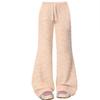 100.00kg Fleece-lined Thick Mink Wool Knitted Glutinous Rice Pants Women's Autumn and Winter Rainbow Casual Export Oversize Women's Clothing Tide