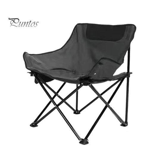 

Відкритий складаний пляжний стілець із стійкою до занурення спинкою на великих ніжках Надлегкий компактний табурет для кемпінгу сірий