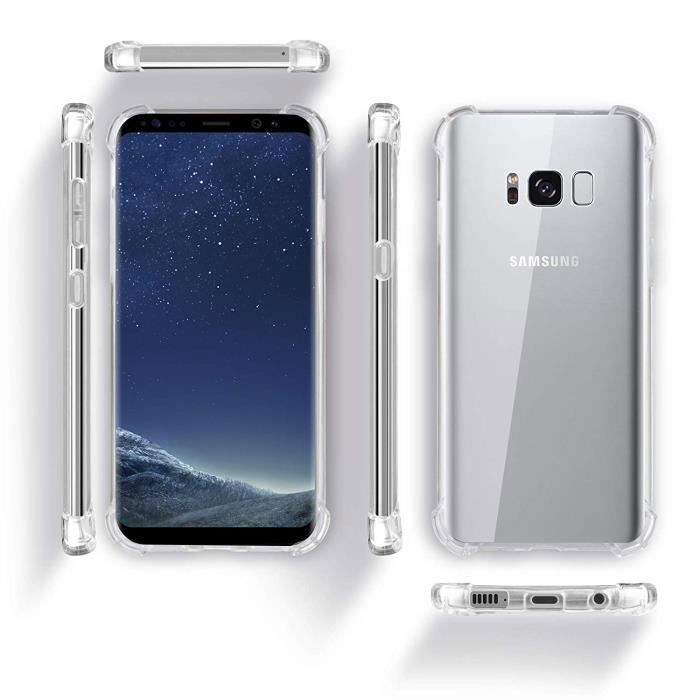 Case for Samsung Galaxy S8 - Transparent TPU Gel Soft Silicone Shockproof [Phonillico®]