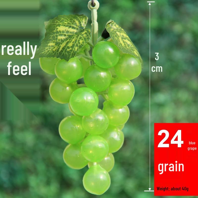 Large Grape Leaf Vine Decoration - Fake Fruit String for Wall, Ceiling, or Pipe with Green Tree Leaves