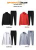 Men's Trendy Autumn Slim Fit Cardigan & Sportswear Set - Plus Size Available