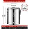 Hongsheng Commercial 304 Stainless Steel Insulated Soup Dispenser with Faucet