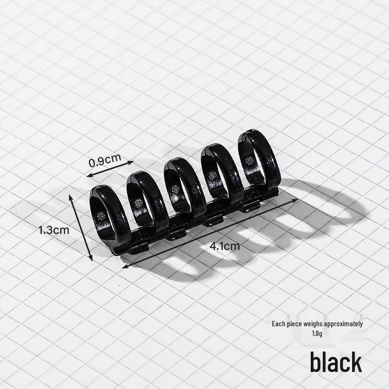 Colored 5-Hole Detachable Binder Strips with Large Ring Clips for DIY