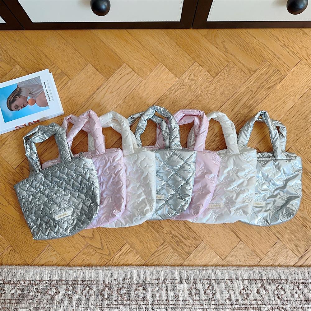 49221 Sac à main matelassé mignon petit carré pour le petit-déjeuner et le shopping