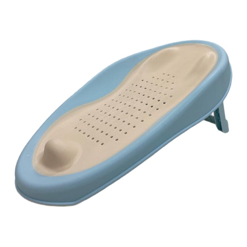 Multi Use Portable Baby Bath Tub Shower Bed with Drainage Hole, Toddler Shower Support for Infant Bath Time Comfort