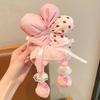 Cute Cotton Filled Scrunchies Cloth Plaid Flower Hair Ring Animal Butt Hair Rope  Hair Band