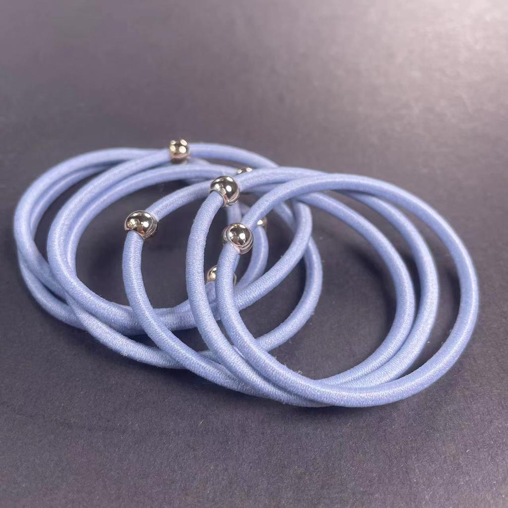 10PCS Girls Elastic Hair Rubber Bands Headbands Metallic Women Ponytail Hairpin Hair Accessories Headband