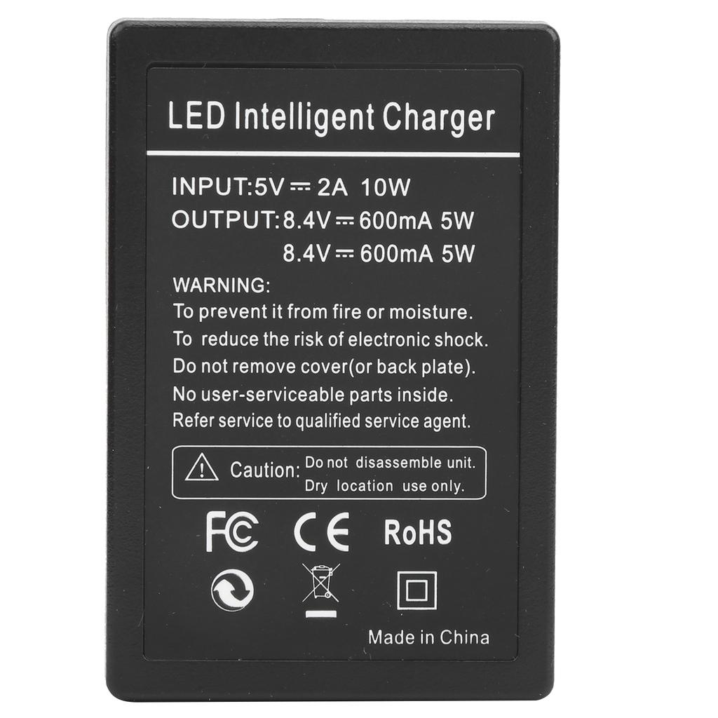 Ladestation Doppelschnelllader Micro TypeC LCD-Display für PSBLS1BLS5 Kameraakku