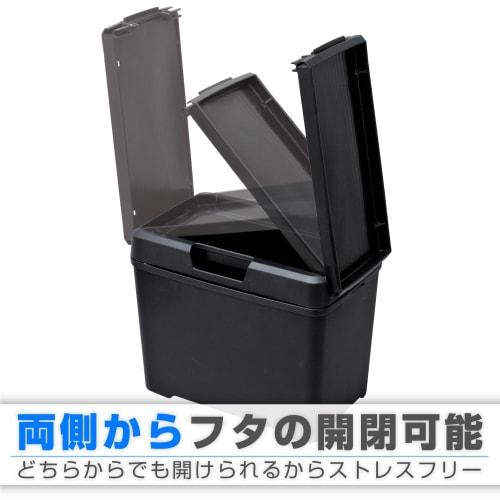 SEIWA Car Supplies Trash Can Dust Box L Tissue Weight Included Black W733