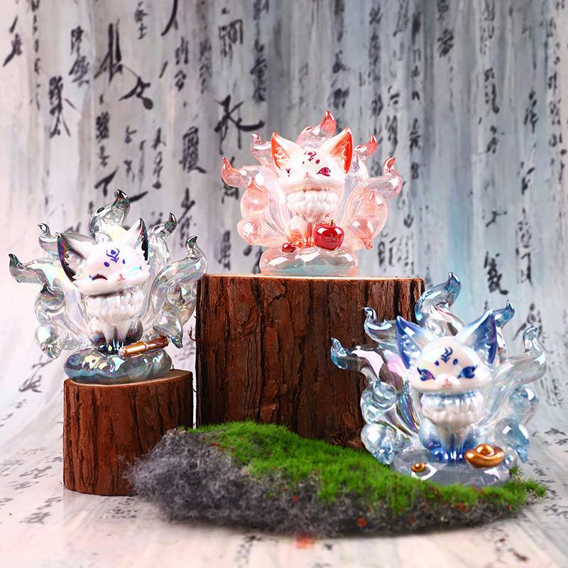 Nine Tailed Fox Fairy Legend Blind Box Handmade Desktop Ornament Cute Girl Toy Girl Heart Birthday Gift Fox Ornament Gift