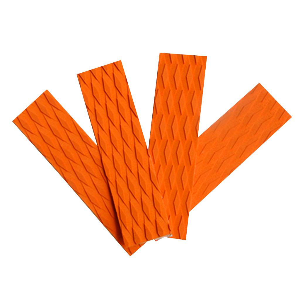 4 Pieces EVA Skimboard Traction Pad Bar Grip Surfboard SUP Surfing