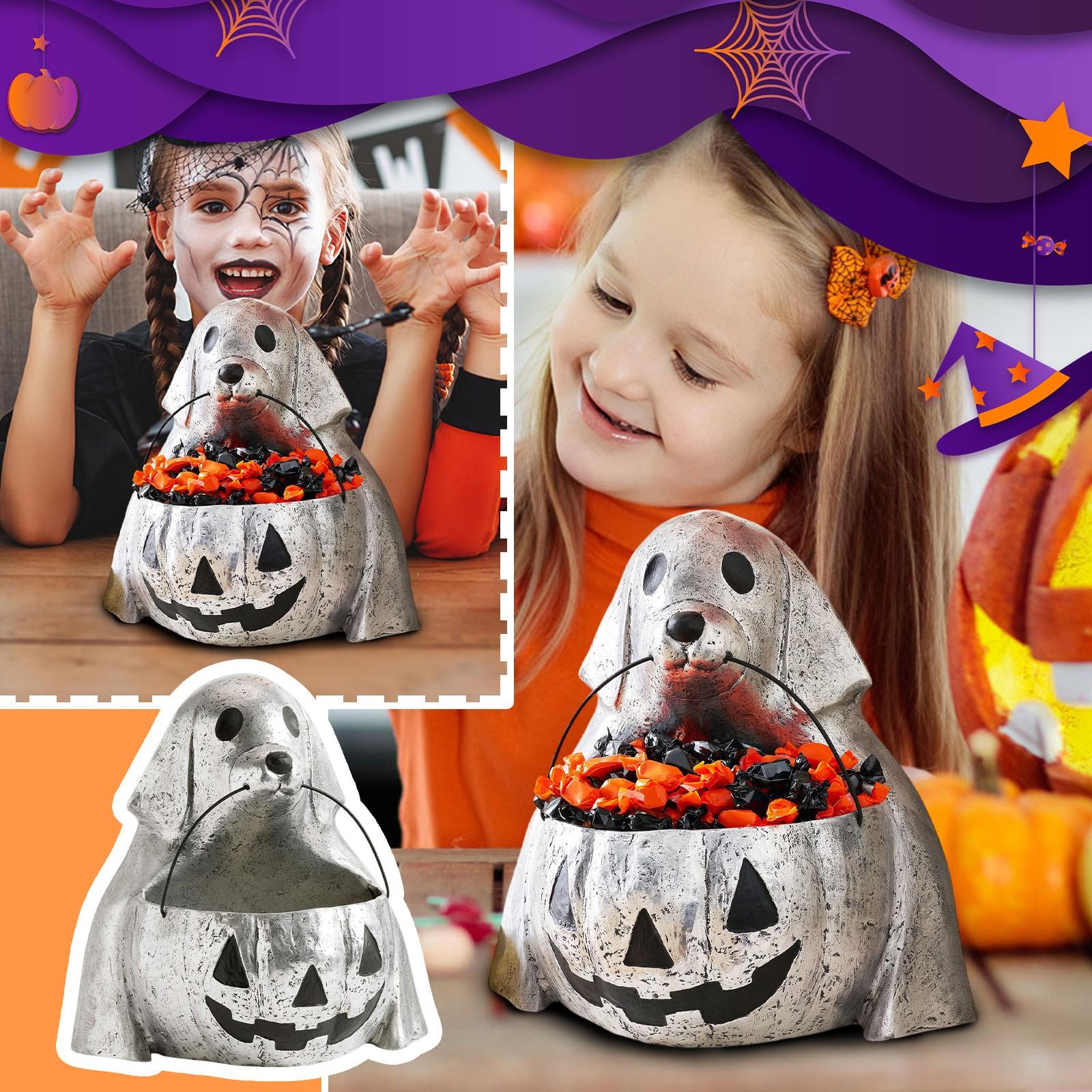 

Shaped Candy Dish,Halloween Candy Bowls,Ceramic Jewelry Box, Halloween Decor,Halloween Cookie Jar,for Trick Or Halloween Party One Size