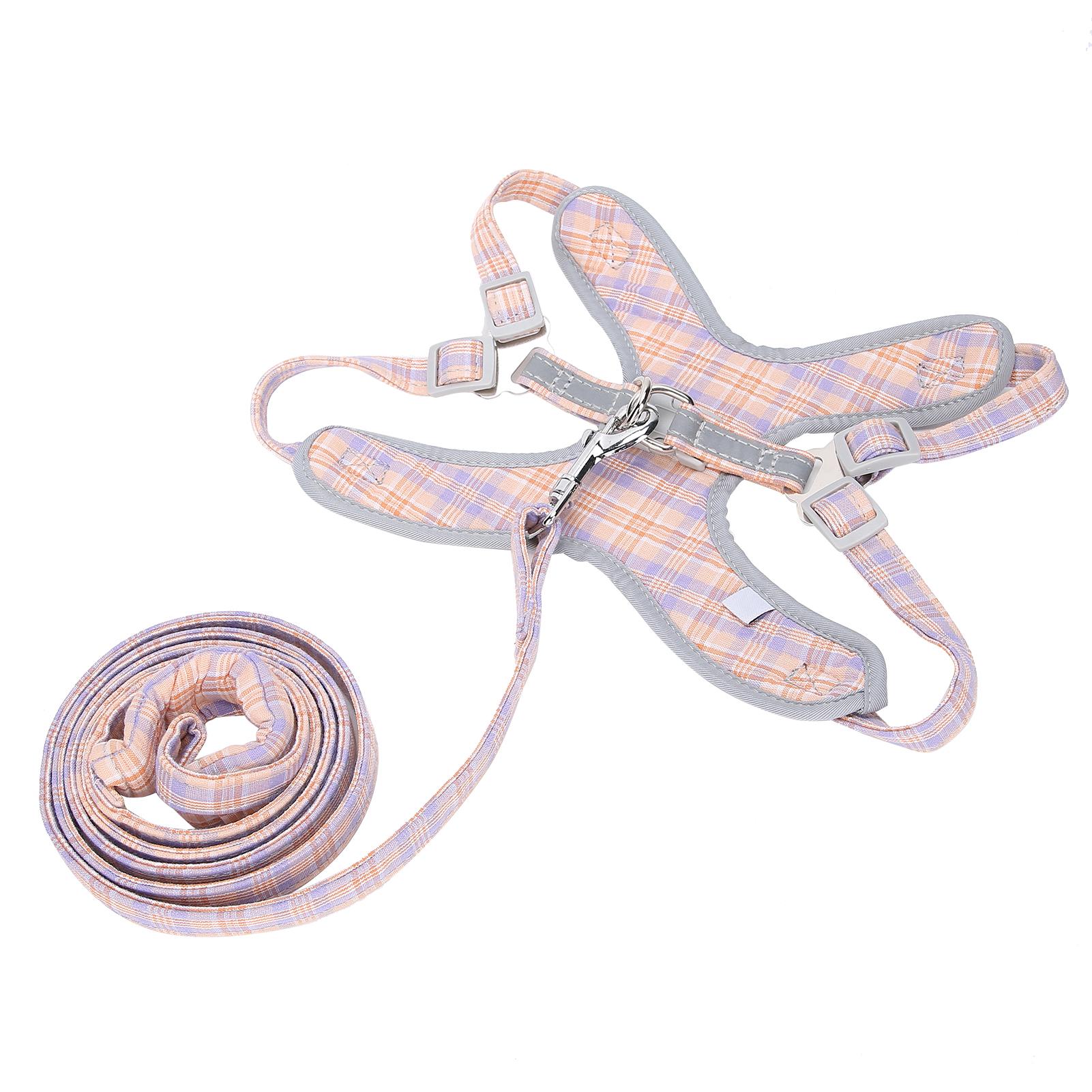 Поводок для домашних животных, светоотражающий тренировочный жилет для собак, регулируемый нагрудный воротник, ремень с тягой S