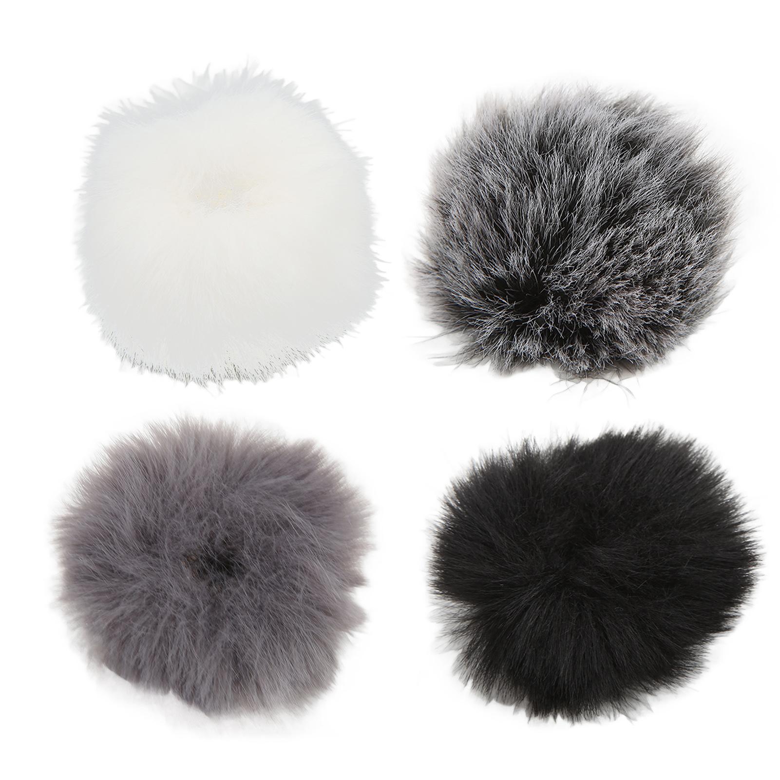 

Петличный микрофон с ветрозащитной муфтой, меховой чехол для микрофона с отворотом на ветровом стекле, 0,5 см/0,2 дюйма