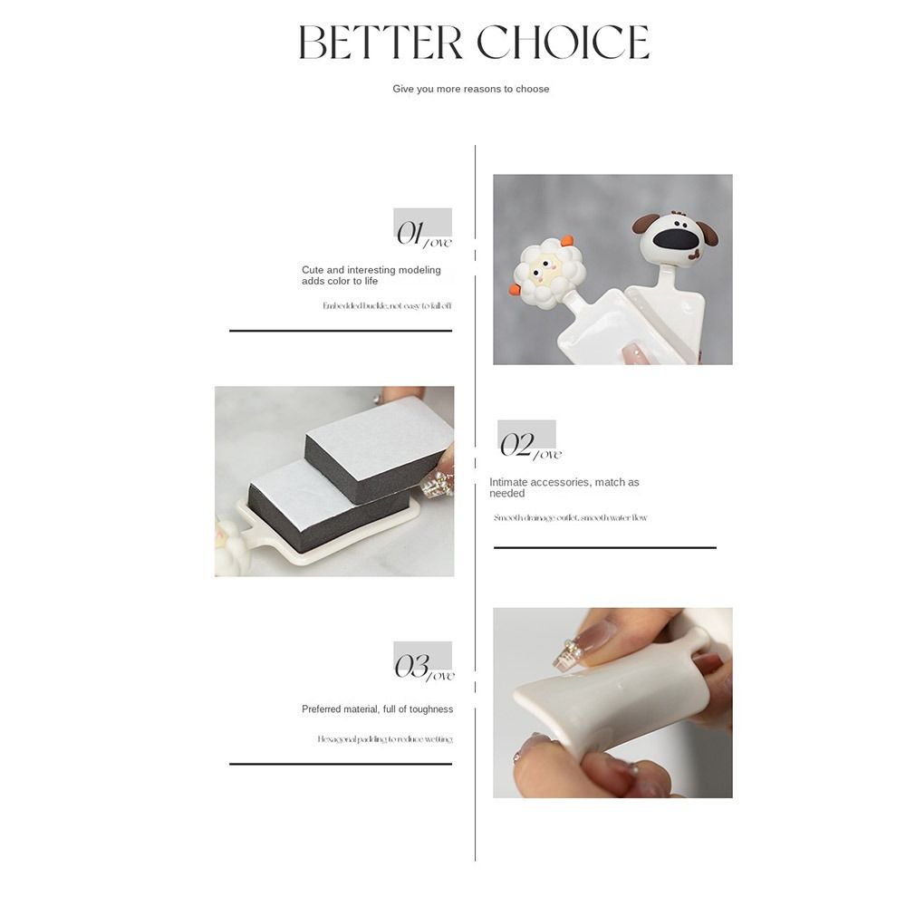 Self-Adhesive Cartoon Toilet Lid Lifter Cartoon Animals Toilet Seat Handle  Toilet Accessories