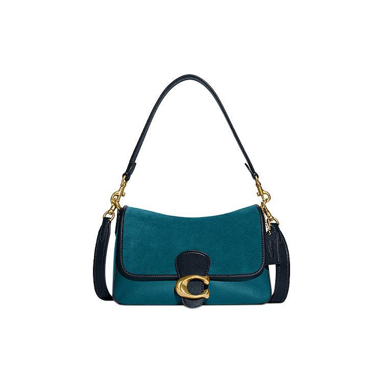 

Coach Tabby 26 Flap Closure Detachable Shoulder Strap Leather Handbag Crossbody Bag Women Handbags Peacock-Blue C5262-B4UPE Basic Set (Bag+Dust Bag)