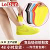 Spot Food Grade Silicone Shoe Cover Portable Waterproof and Rainproof Shoe Cover Wear-resistant, Light and Non-slip Dirty Thickened Silicone Rain 