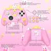 PlayVital Sweetheart Kitty Silicone Cover for Xbox Series Includes Thumb Grips and Cute Grip Cover X/S Controllers, Stickers, Design, Non-Slip [Pink]