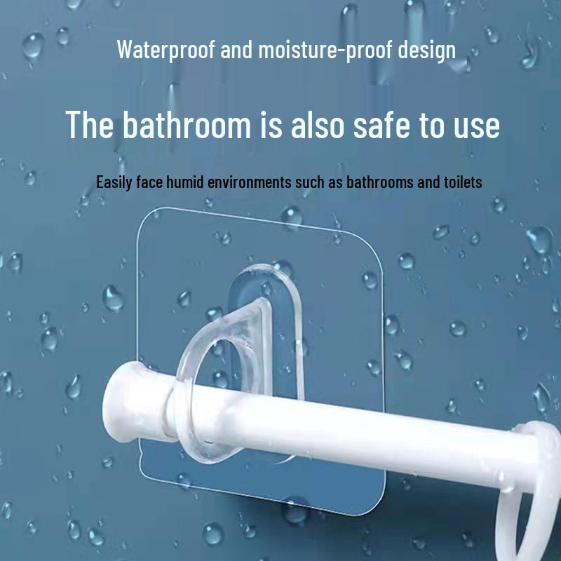 Round Adhesive Hook for No-Drill Wall Mounting - Multifunctional for Kitchen, Bathroom, and Closet Storage