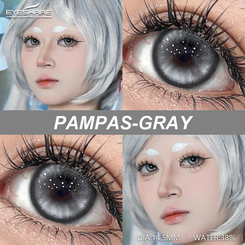 Eyeshare 1 para kolorowych soczewek kontaktowych do cosplayu dla oczu Anime Cosplay Softlens Y2K Koreańskie soczewki do makijażu oczu