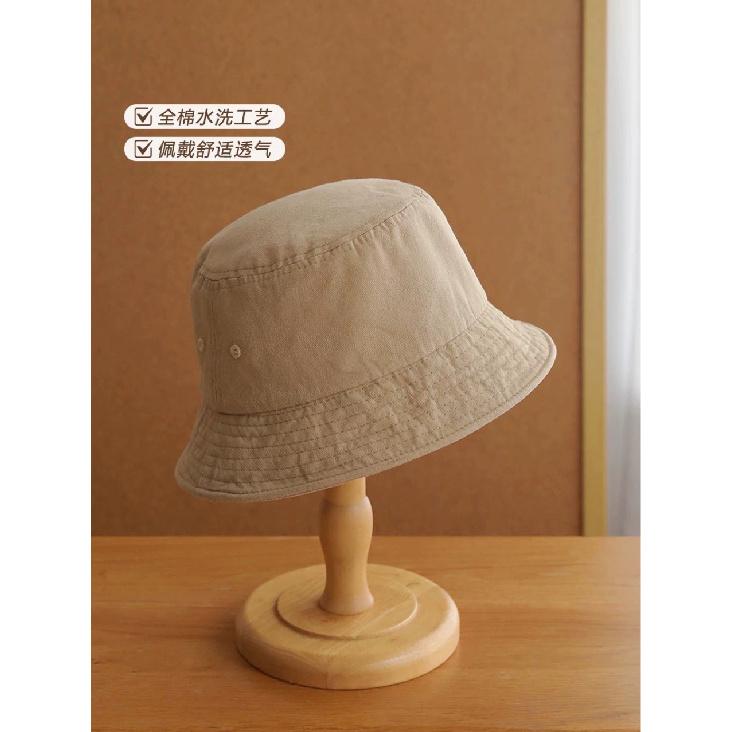 Large-size Fisherman's Hat for Men and Women, Solid Color, Oversized, Sun-protective, Plain Bucket Hat