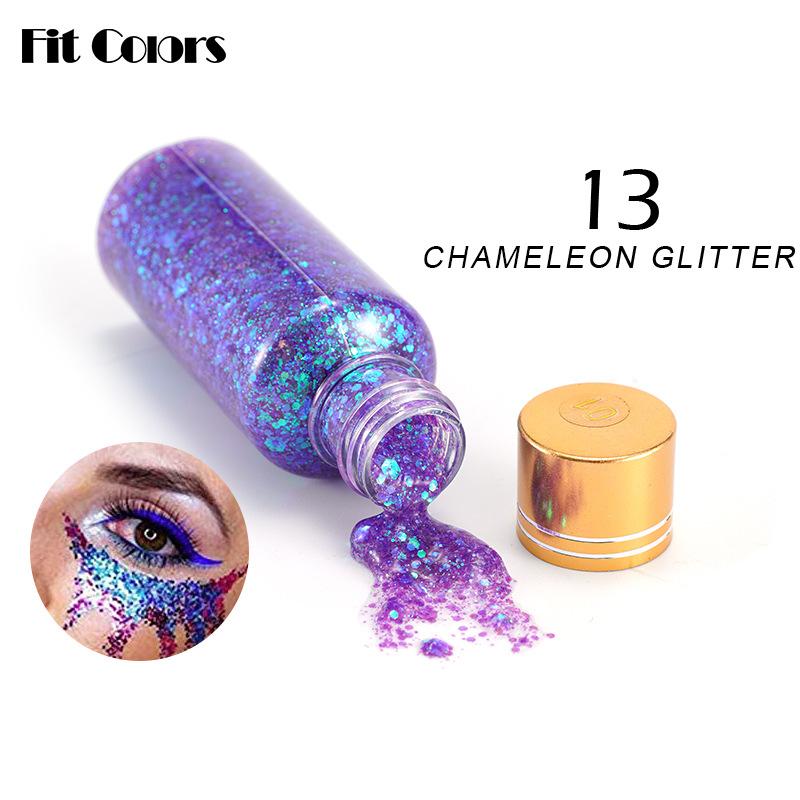 Fit Colors Chameleon Sequins Gel's Scales of The Mermaid Face Face Body Lip Fantasy Polarized Sequy Eyeshadow