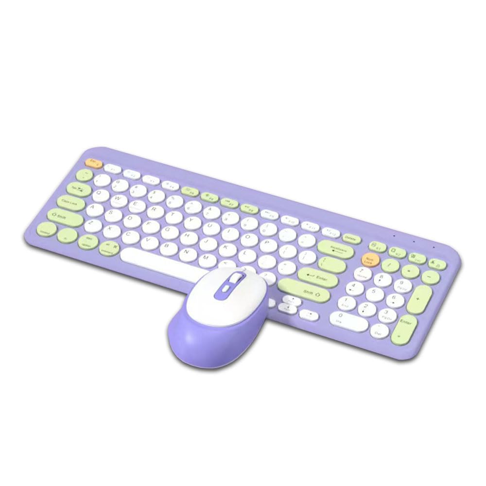 

Bluetooth Wireless keyboard and mouse up to 4 devices with numeric US Bluetooth keyboard mouse [Multi-connection, 2.4GHz & 5.0] set, cute,