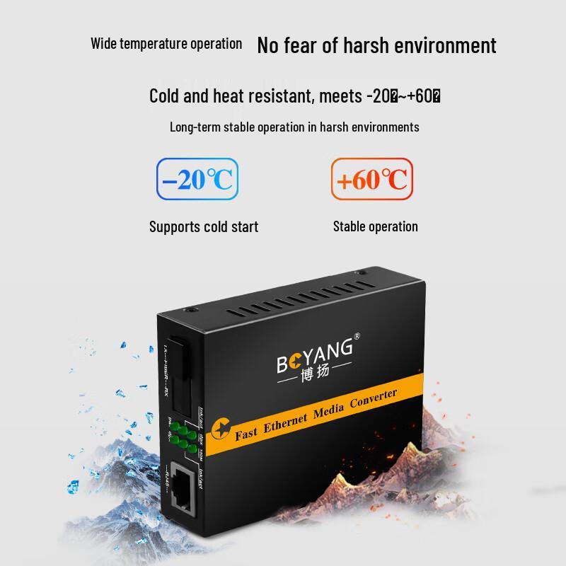 BOYANG BY-WF513A/B 100M Single-Mode Single-Fiber Optic Transceiver