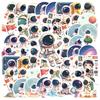 35-200 Stück Raumstation Astronauten Aufkleber Cartoon Graffiti Decals DIY Handy Laptop Notizbuch Koffer Wasserdichter Aufkleber