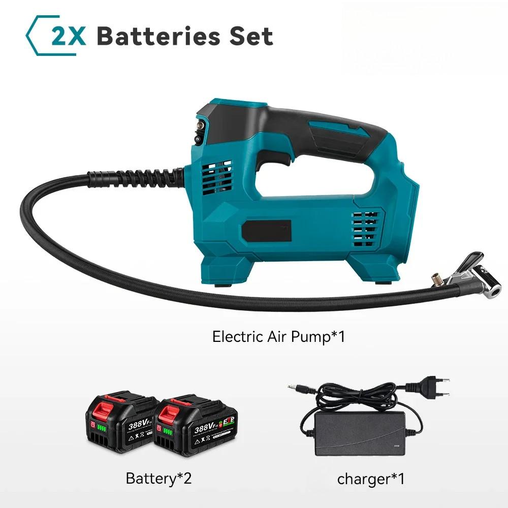 830Kpa Cordless Portable High Pressure Electric Air Pump LED Display Rechargeable Car Ball Inflatable Pump