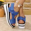 Fashion Women Summer Shoes New Mesh Fish Platform Sandals Women's Open Toe Wedge Sandals Ladies Light Casual Shoes Zapatillas Muje