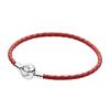 Single Circle Leather Bracelet Men Bracelets Red 590745CRD-SINGLE