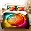 Set Letto 2/3 Pezzi Copripiumino di Alta Qualità Design Unico Stampa 3D Calcio Set Copripiumino con Cuscino