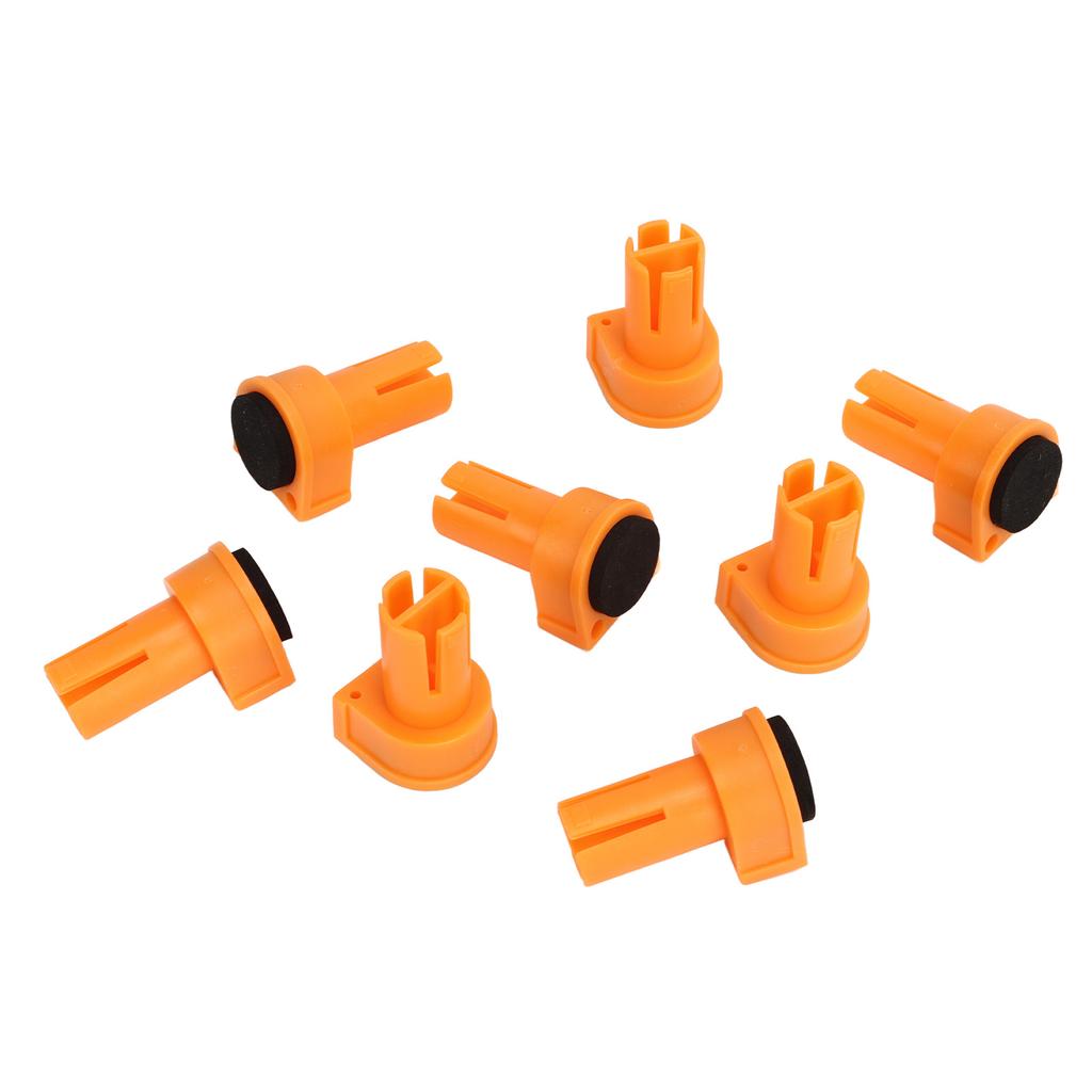 8Pcs Bench Dogs Nylon Non Slip EVA Brake Inserts Woodworking Clamp Jig Accessories 20mm